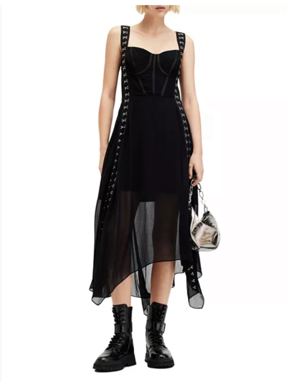 NWT All Saints Luna Dress - Picture 12 of 16